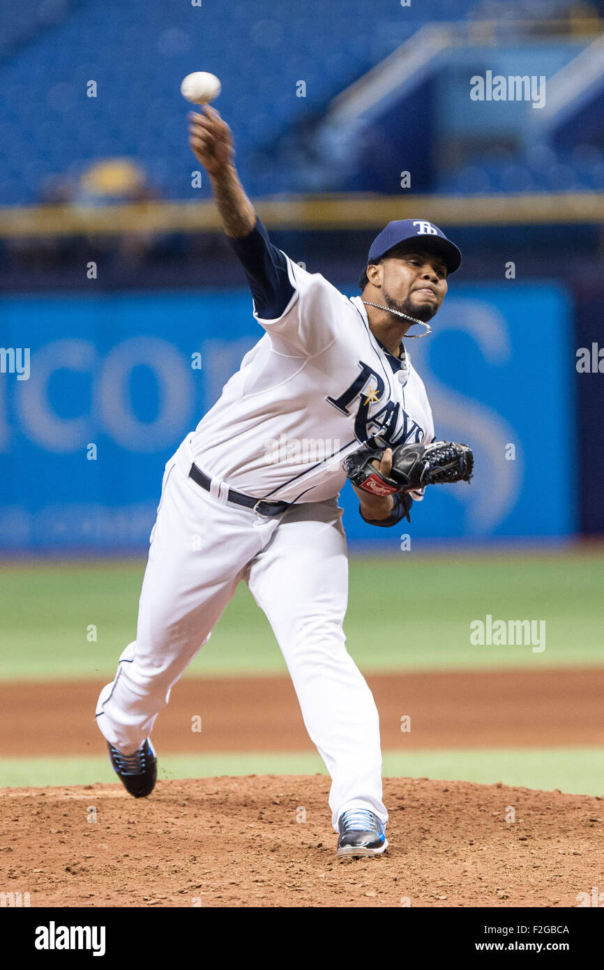 St. 17th Sep, 2015. Tampa Bay Rays relief pitcher Alex Colome #37 ...