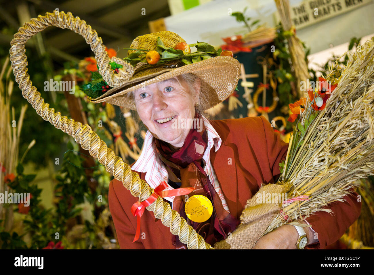 Straw hats & straw plaiters, a rural craft demonstration at Harrogate