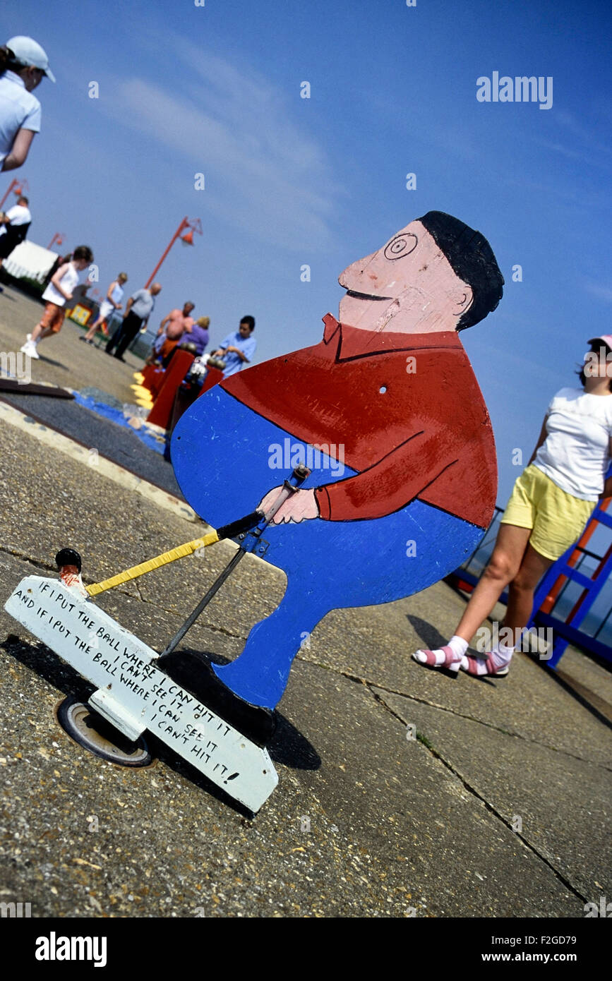 Crazy golf figure at Mablethorpe. Lincolnshire. England. UK Stock Photo