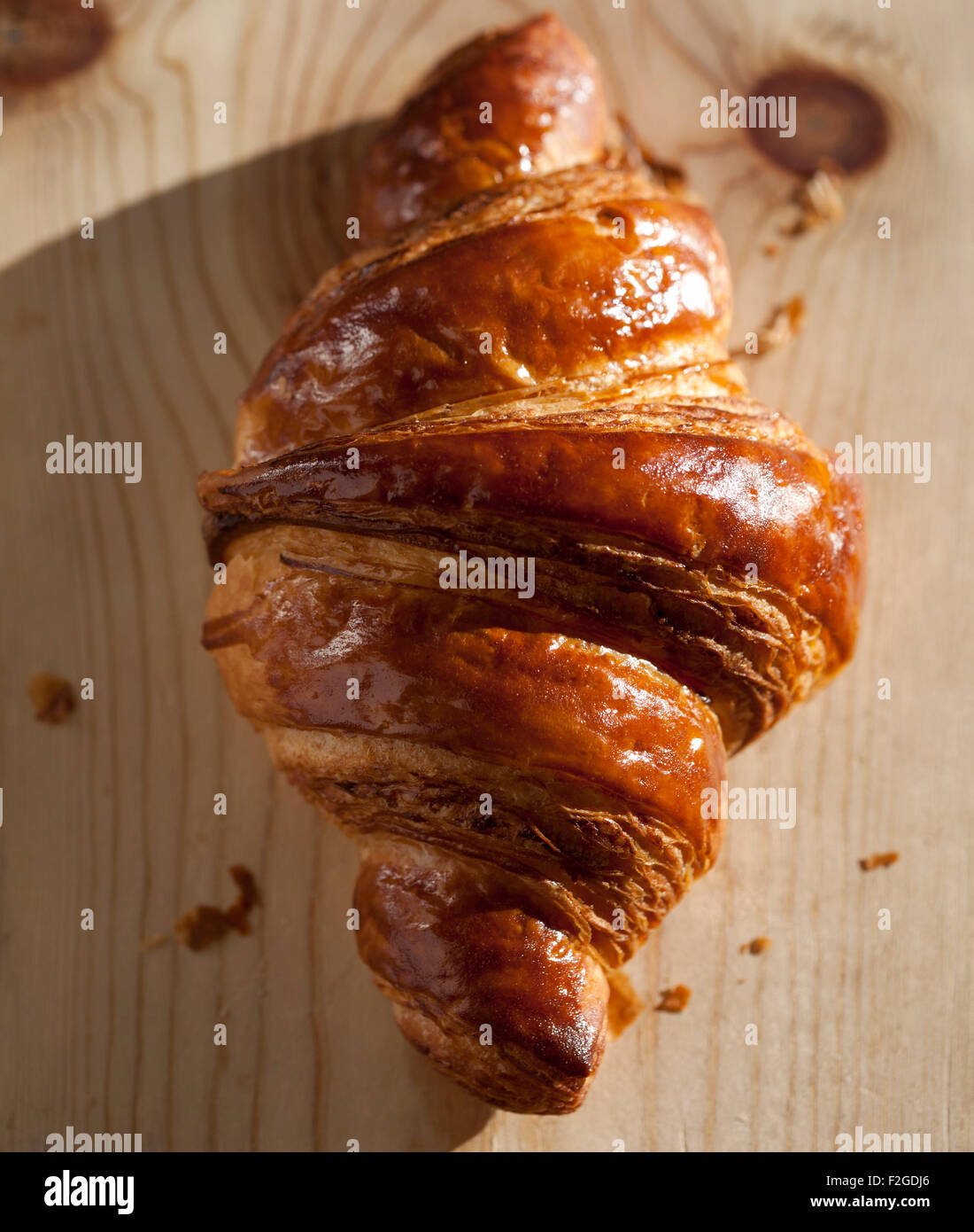 croissant in natural light Stock Photo