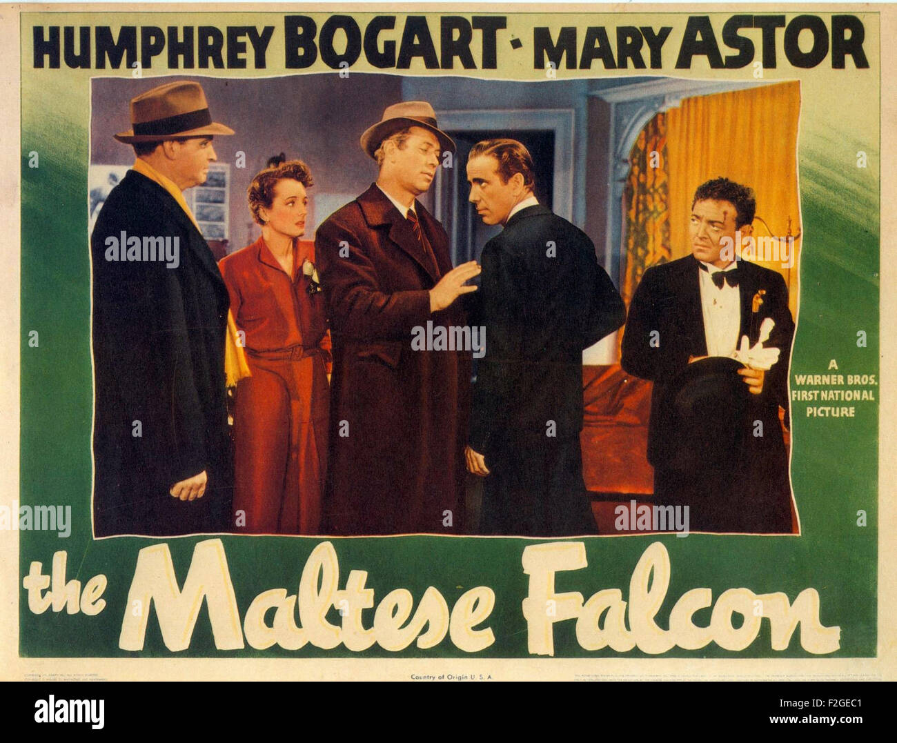 Maltese Falcon, The (1941) 18 - Movie Poster Stock Photo