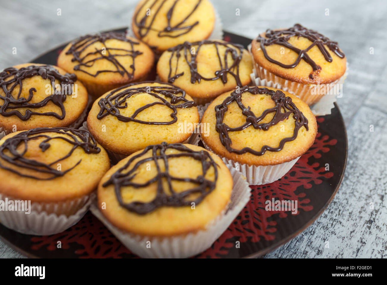 Orange Muffins Stock Photo