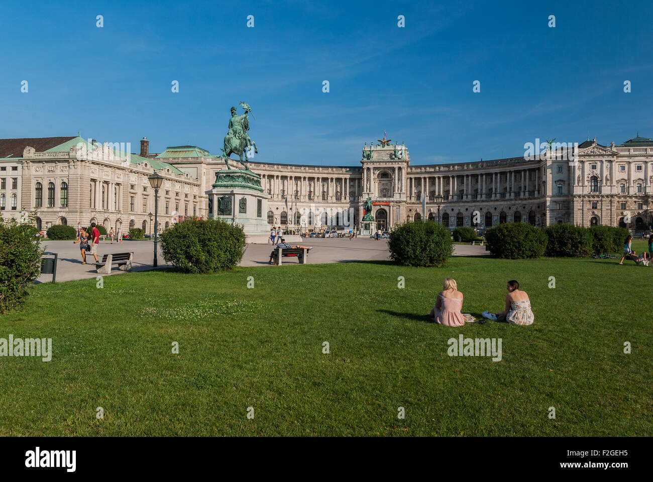 Hofburg Palace, seen from NE, Vienna, Austria Stock Photo