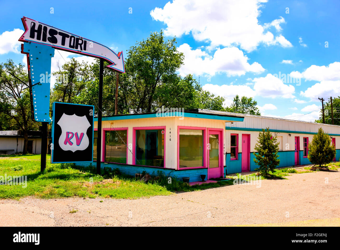 RV Park on Route 66 in Tucumcari New Mexico Stock Photo Alamy