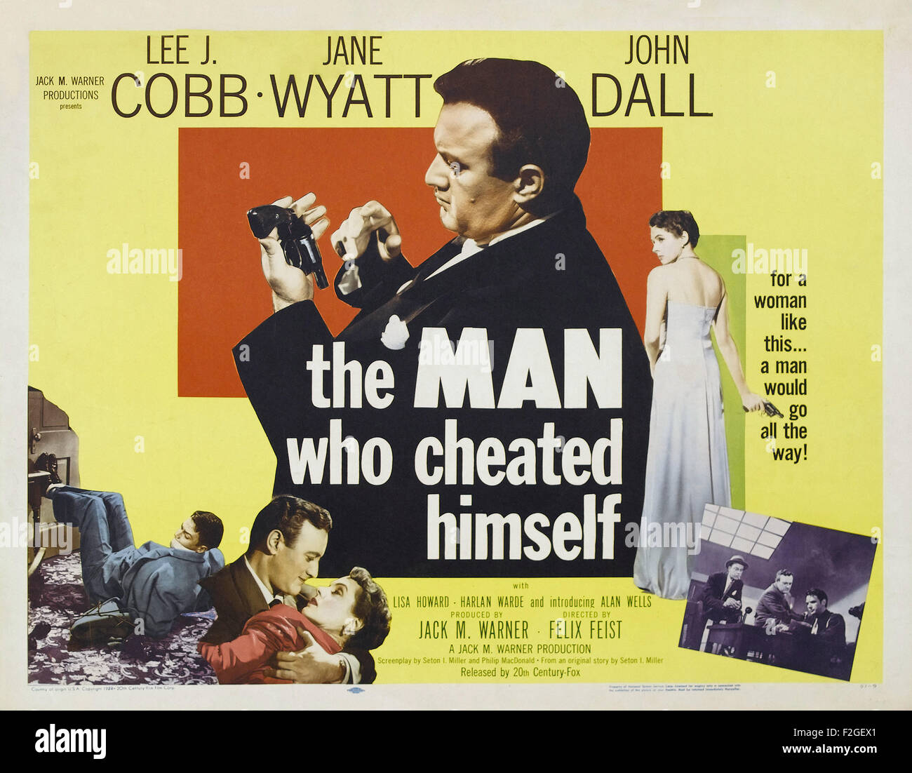 Man Who Cheated Himself, The 01 - Movie Poster Stock Photo