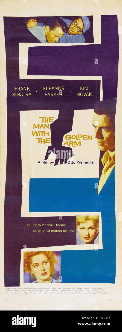 Man With the Golden Arm, The 03 Movie Poster Stock Photo Alamy