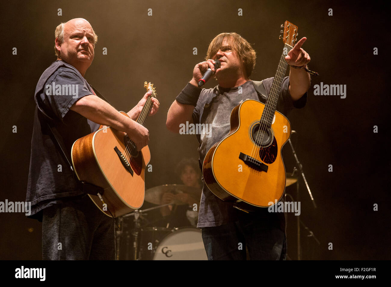 Chicago, Illinois, USA. 13th Sep, 2015. KYLE GASS (L) and JACK BLACK of Tenacious D perform live during Riot Fest at Douglas Park in Chicago, Illinois © Daniel DeSlover/ZUMA Wire/Alamy Live News Stock Photo