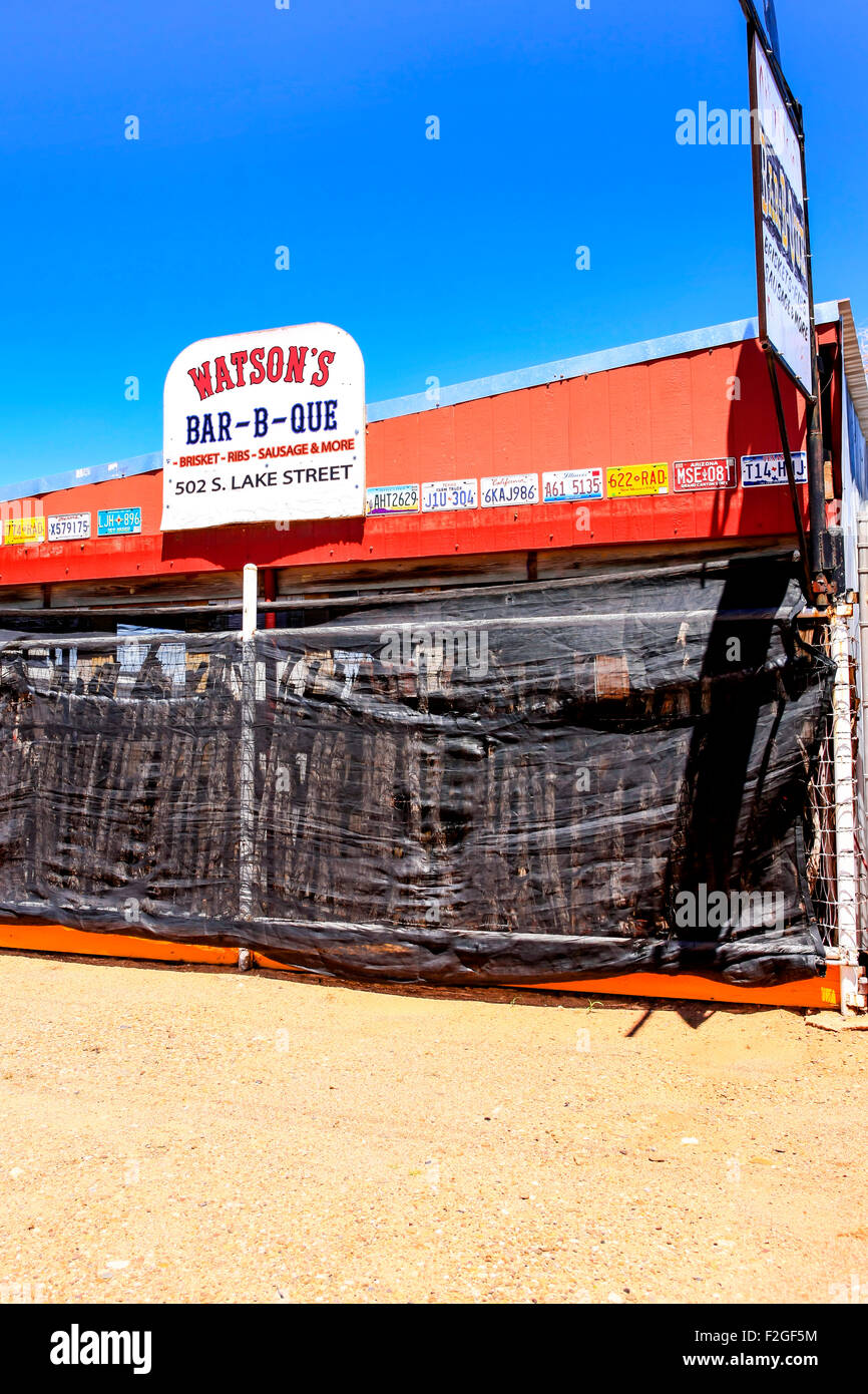 Watson's Bar-B-Que Ranch in Tucumcari, New Mexico Stock Photo