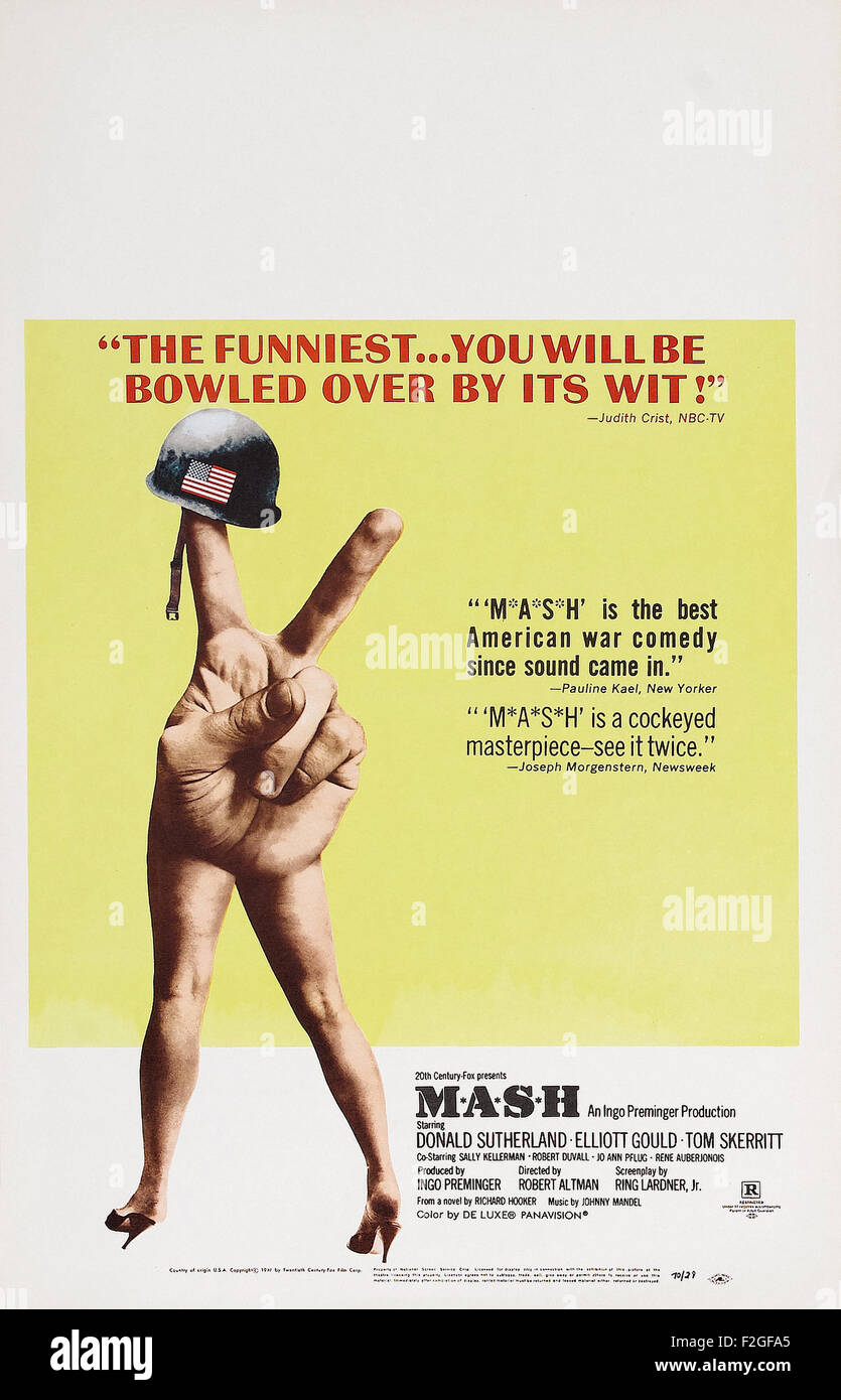 MASH 01 Movie Poster Stock Photo Alamy