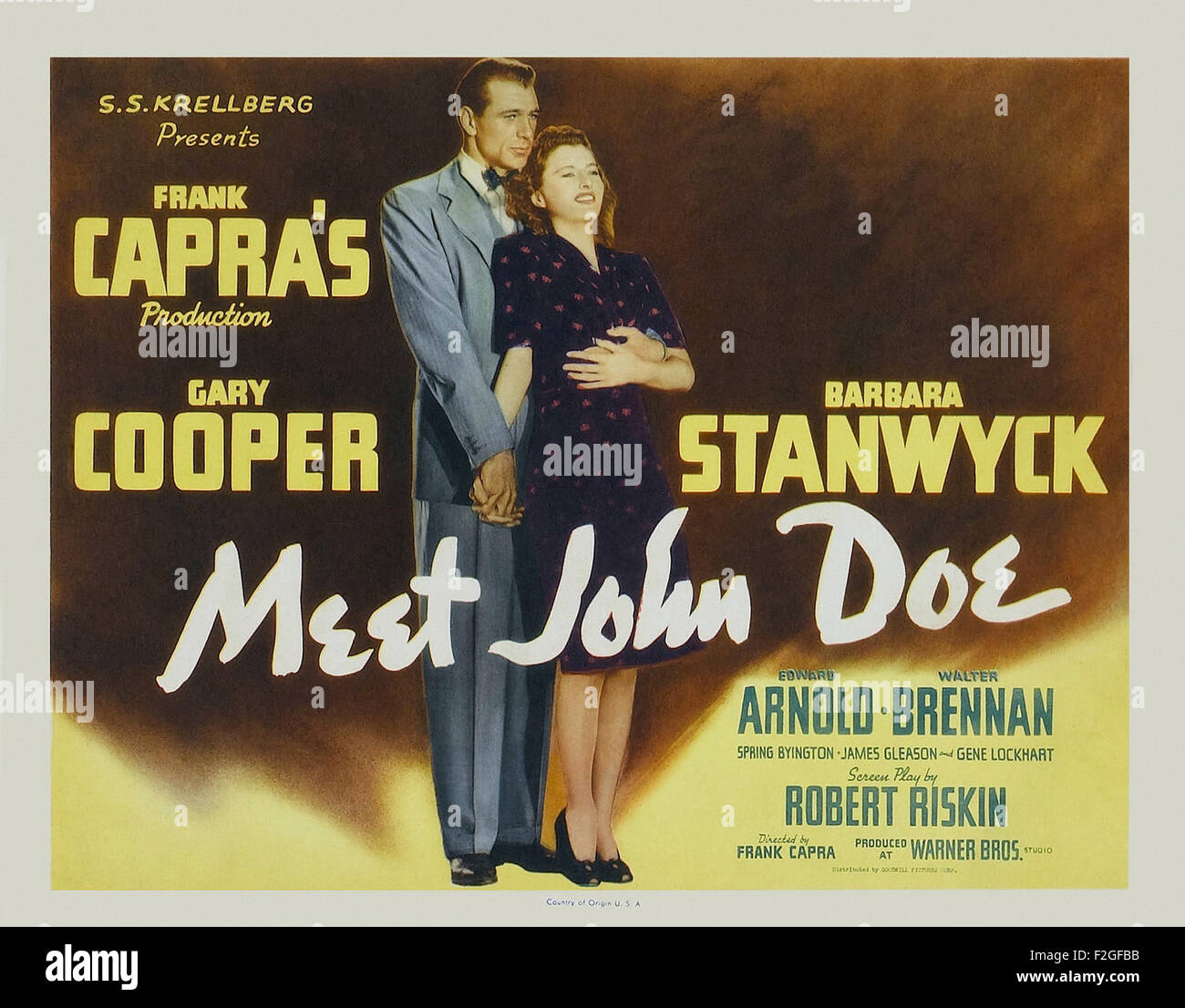 Meet John Doe 02 - Movie Poster Stock Photo