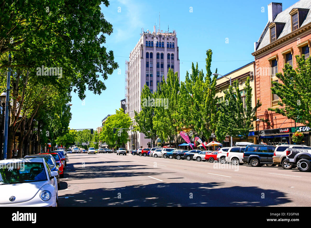 The Capitol Center on State Street in downtown Salem, the highest building in this State's