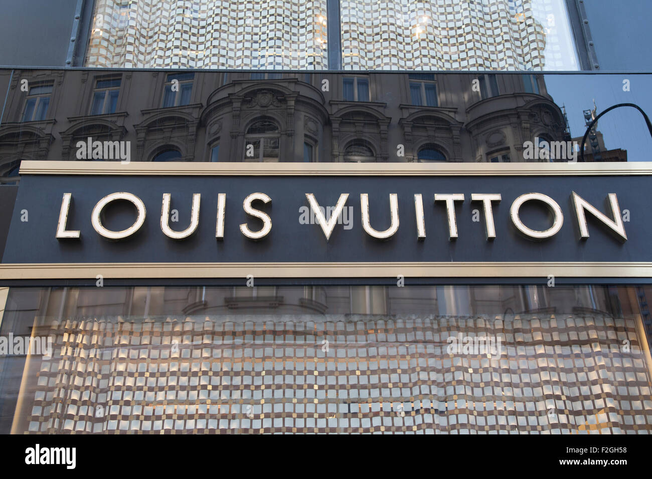 Louis Vuitton Store Sign, Weihburggasse Street; Vienna, Austria Stock Photo  - Alamy