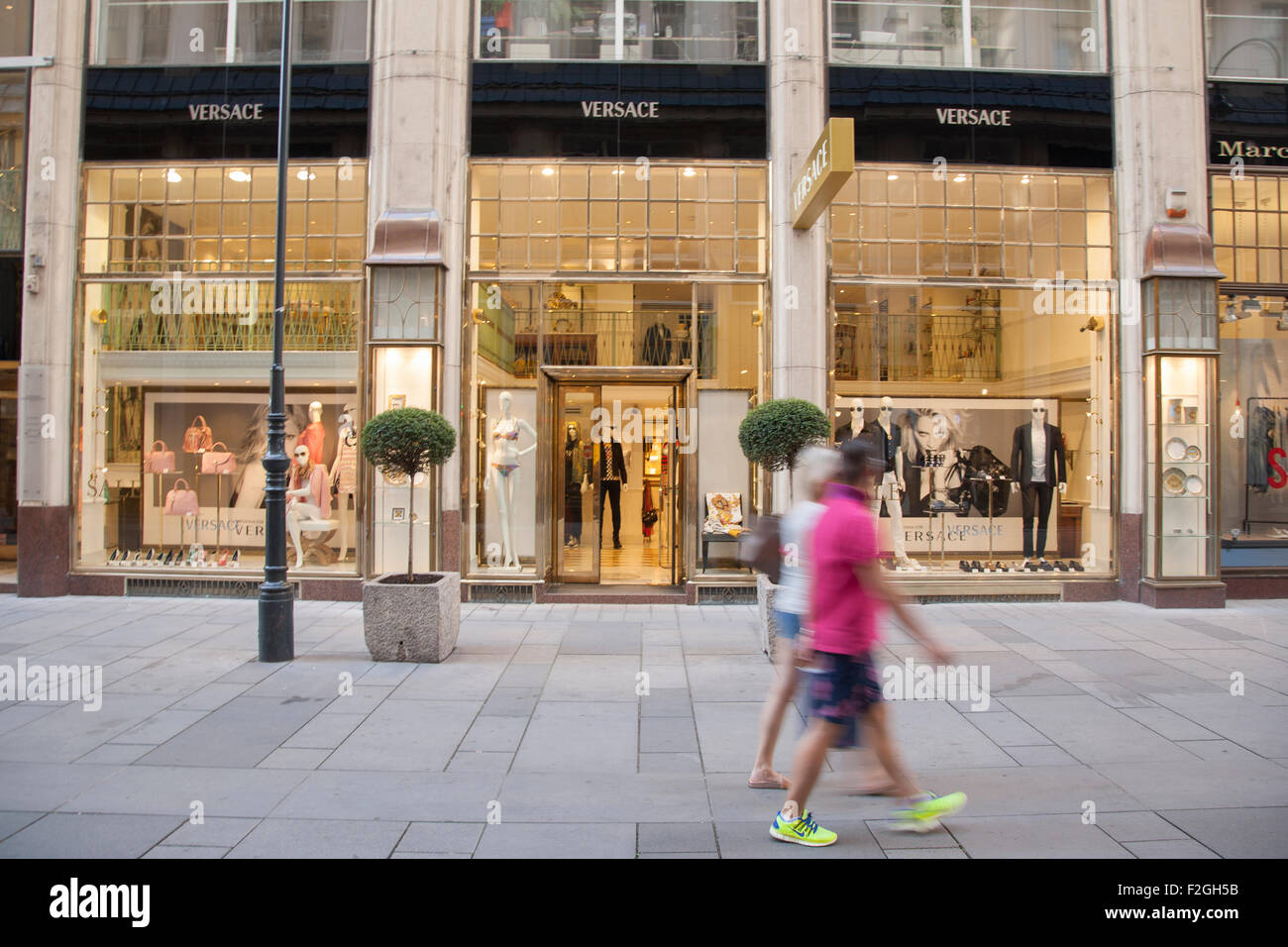 Versace shop window trattnerhof street hi-res stock photography and images  - Alamy