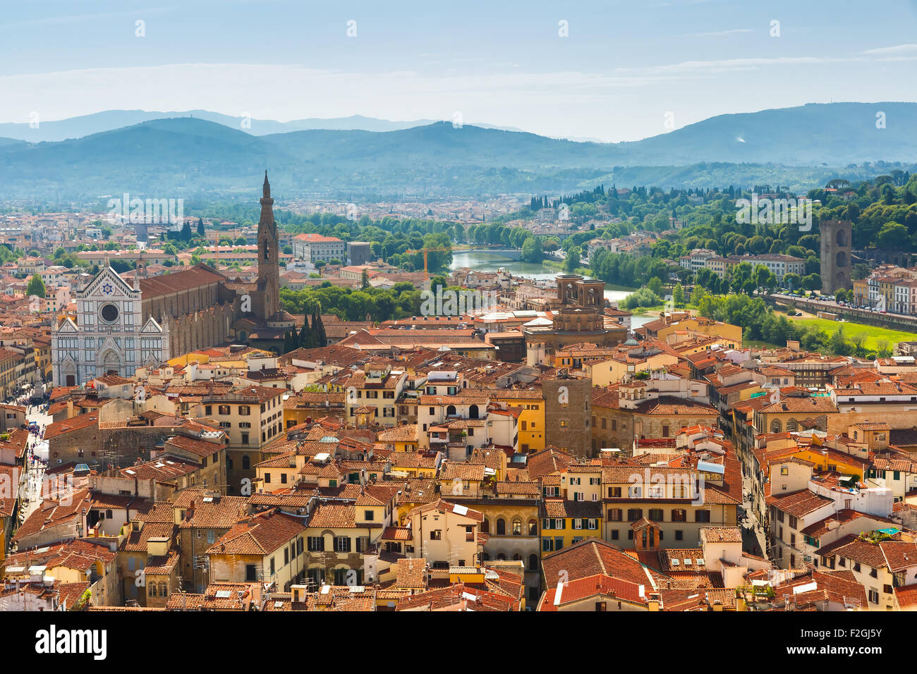 Basilica di Santa Croce in Florence, Italy Stock Photo