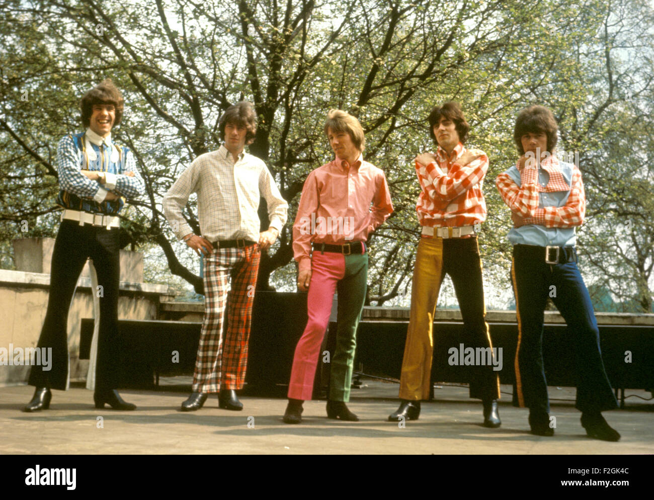 DAVE DEE, DOZY, BEAKY, MICK AND TICH  UK pop group  in London in 1967. From left: Dave Dee, Mick, Tich, Beaky, Dozy Stock Photo