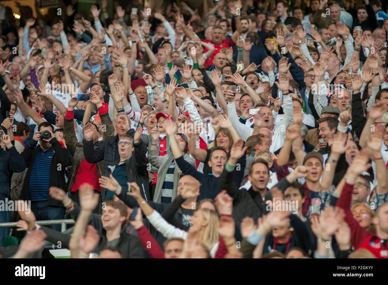Rugby union crowd fans spectators hires stock photography and images