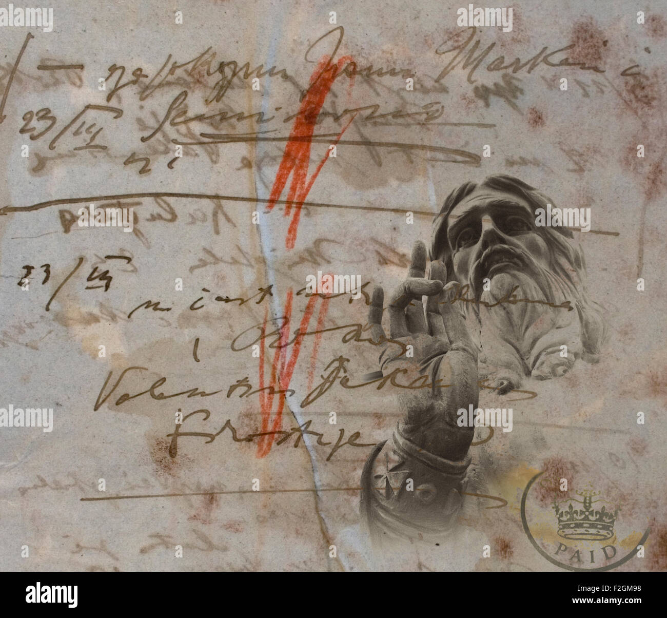 Jesus Christ statue on letter, Ukraine Kiev Sightseeing Stock Photo Alamy