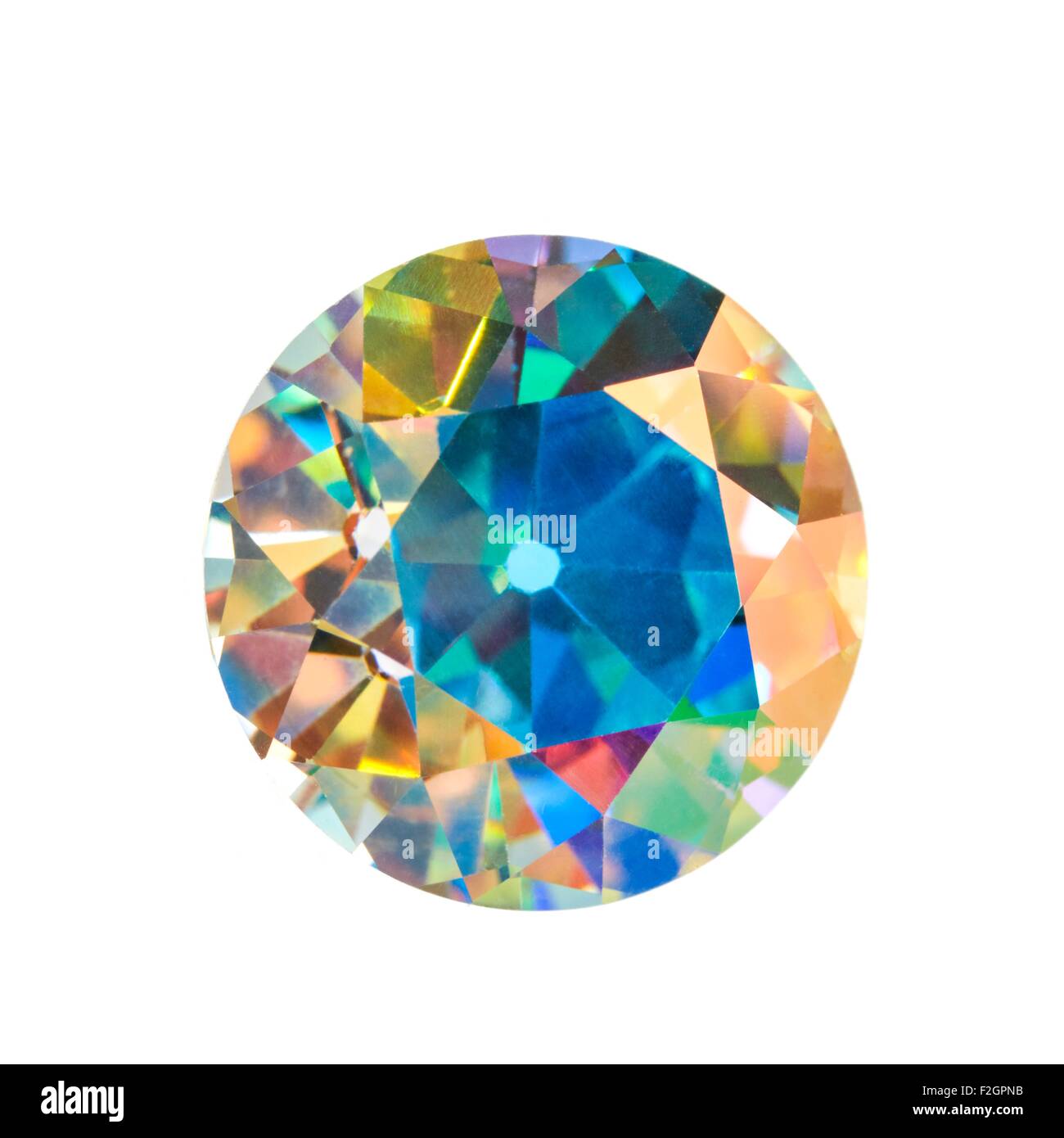 Mystic topaz gemstone Stock Photo