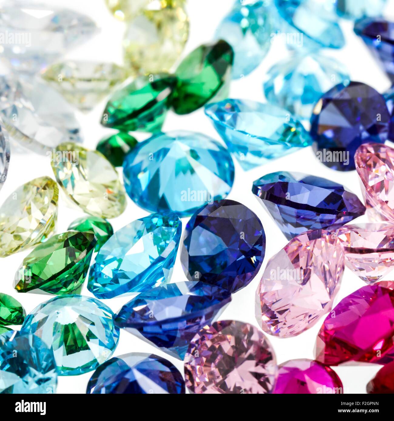 Colourful gemstones Stock Photo