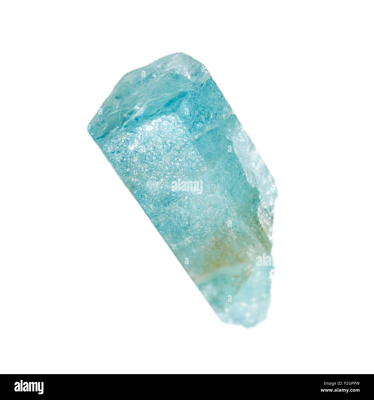 Raw aquamarine crystal Stock Photo