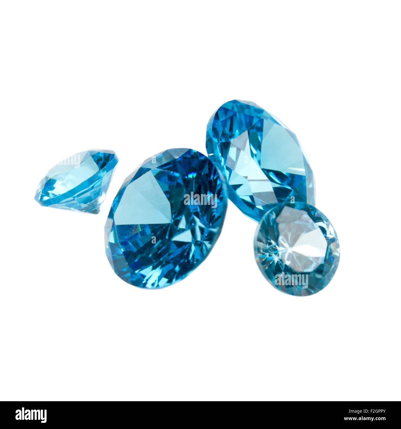 Aquamarine gemstones Stock Photo Alamy