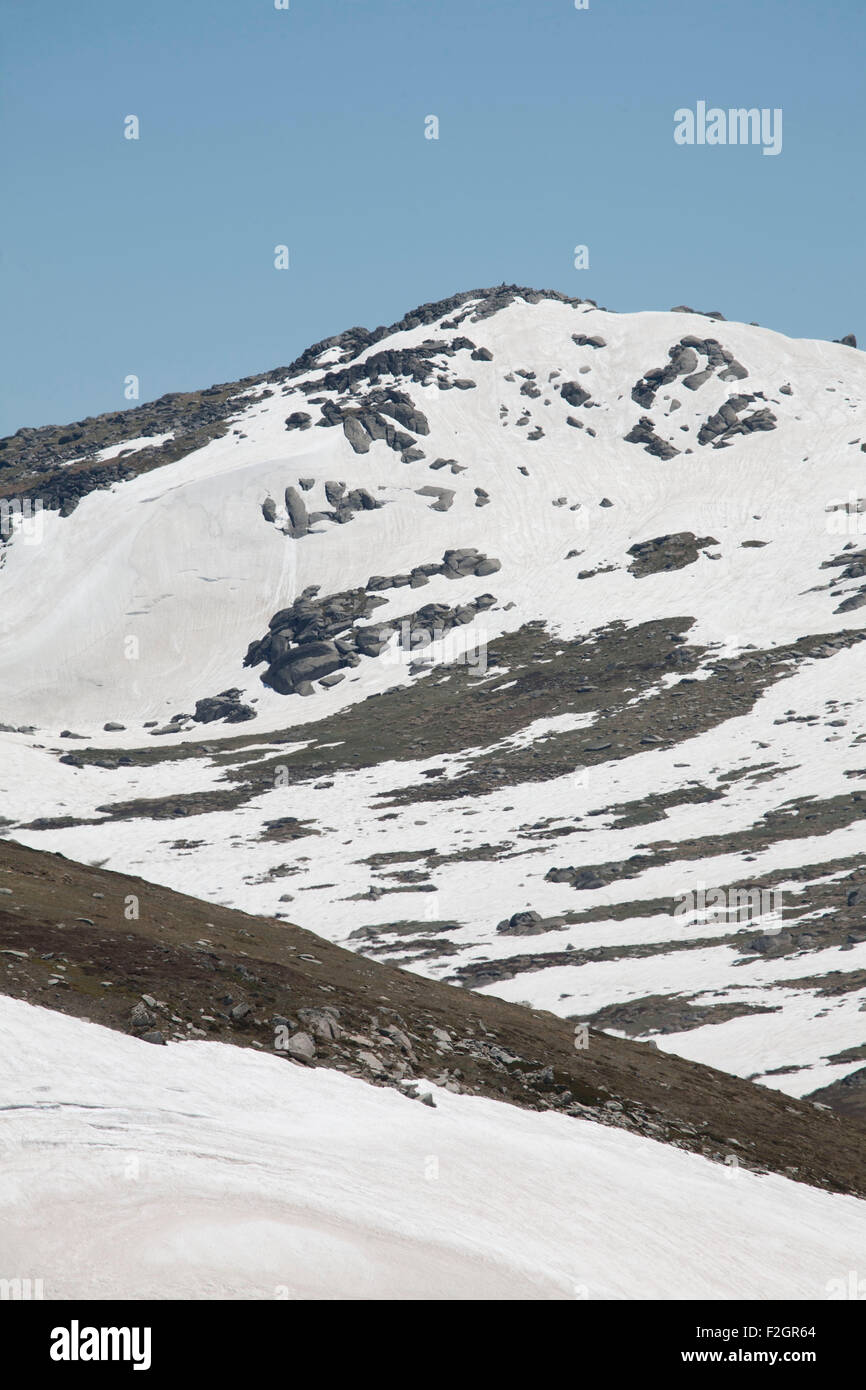 Mount Kosciuszko covered late winter snow Kosciuszko National Park NSW
