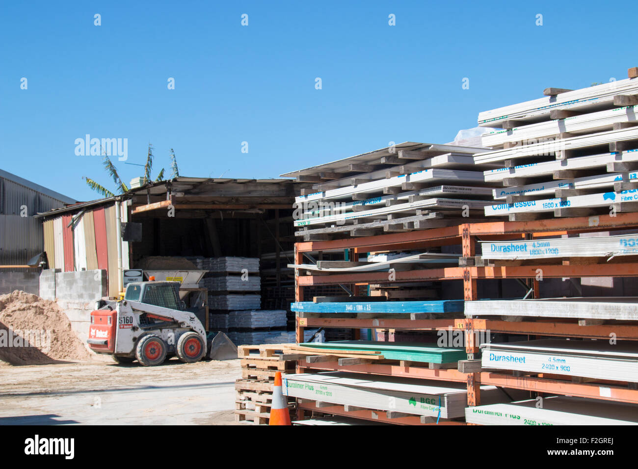 Builders yard materials hires stock photography and images Alamy