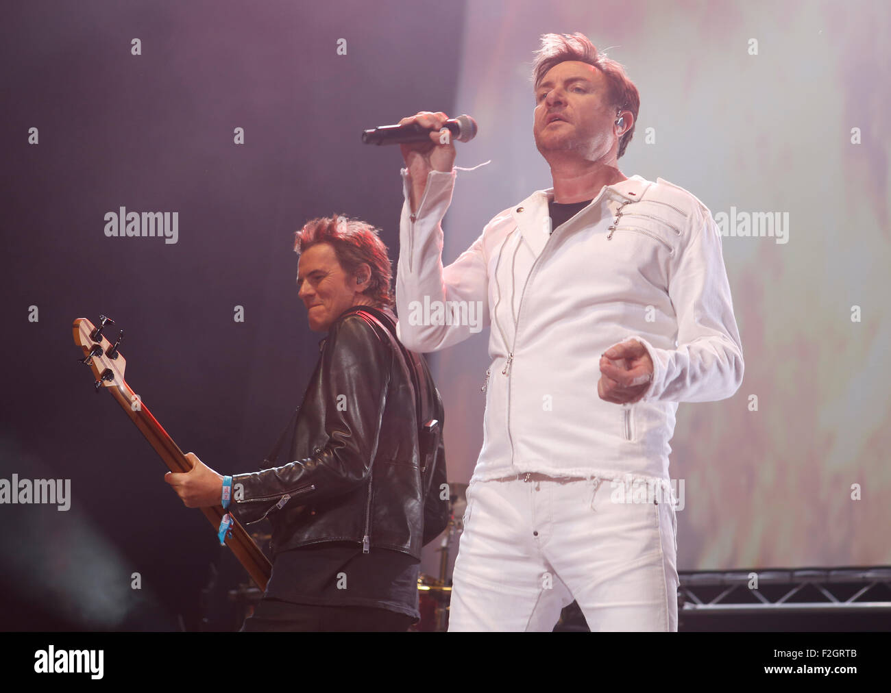 British pop band Duran Duran performs live during Sonar Advanced Music Festival in Barcelona, Spain Stock Photo