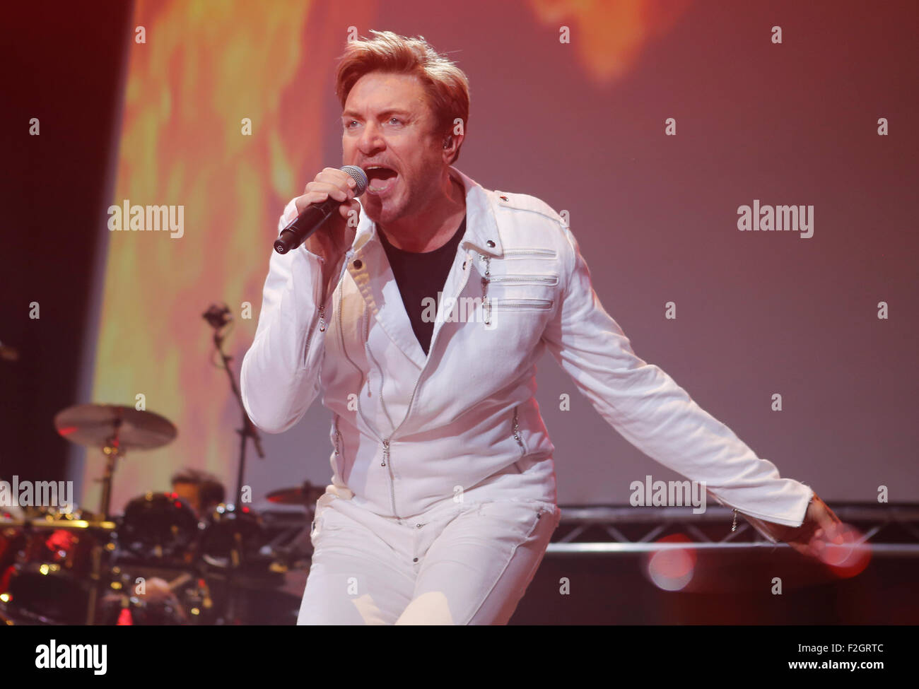 British pop band Duran Duran performs live during Sonar Advanced Music Festival in Barcelona, Spain Stock Photo
