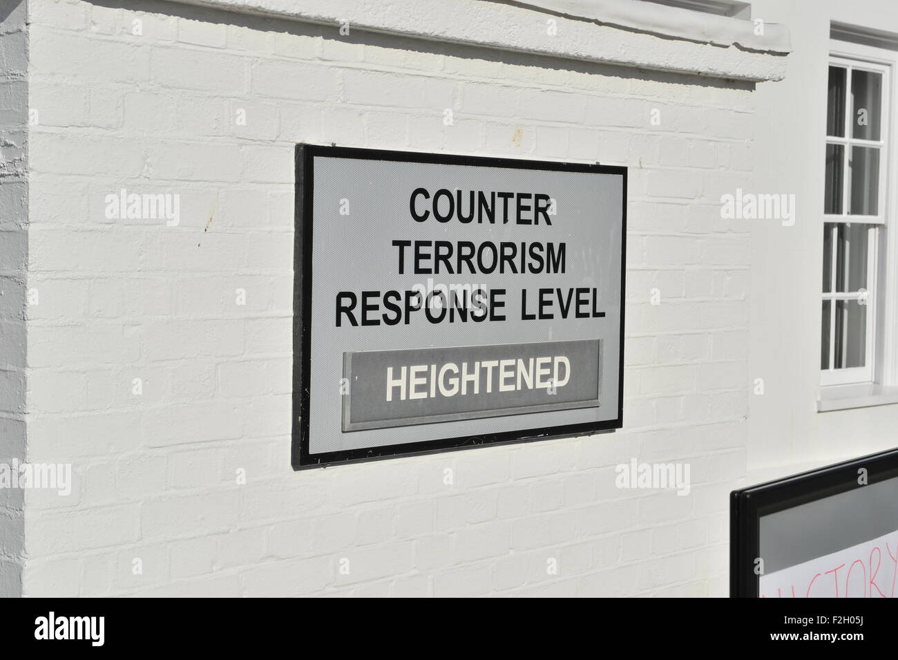 Portsmouth Hampshire UK - Counter Terrorism Response Level heightened at Historic Dockyard Stock Photo