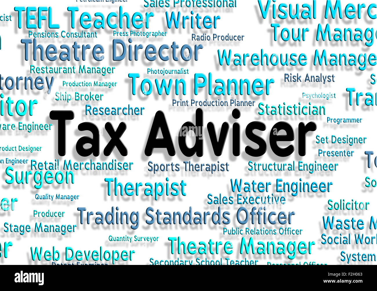 Tax Adviser Representing Position Duty And Work Stock Photo Alamy