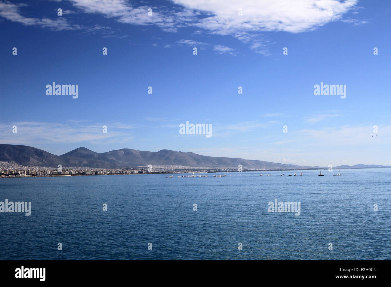 Port city of Piraeus Stock Photo