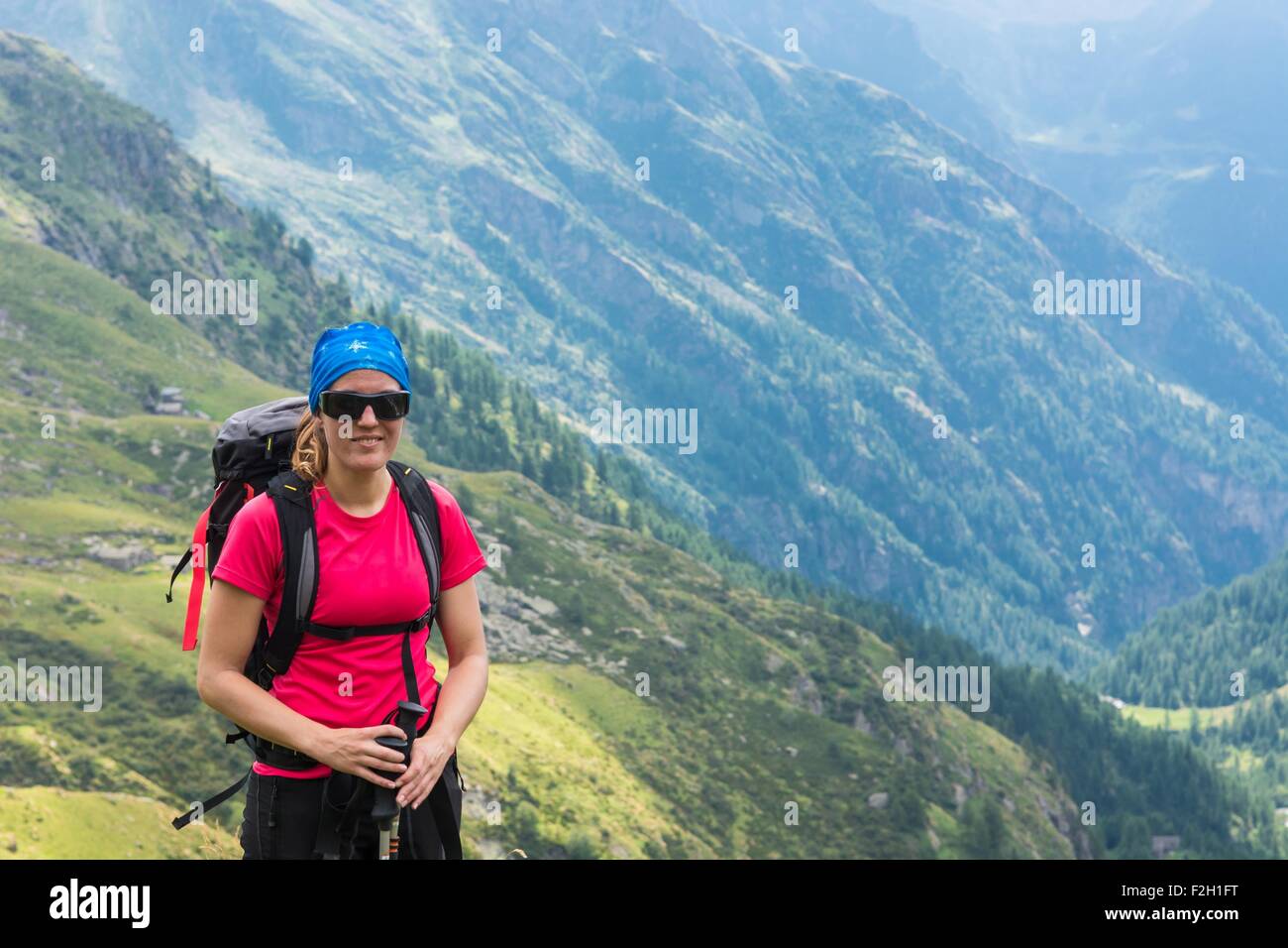 Portrait female hiker hi-res stock photography and images - Alamy