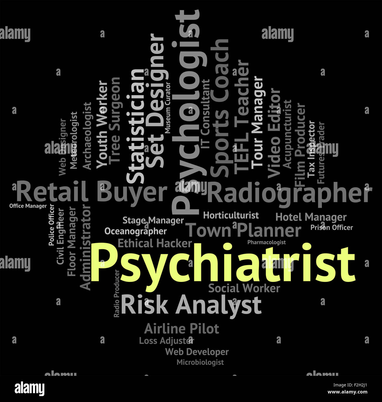 Psychiatrist Job Representing Disturbed Mind And Hire Stock Photo Alamy