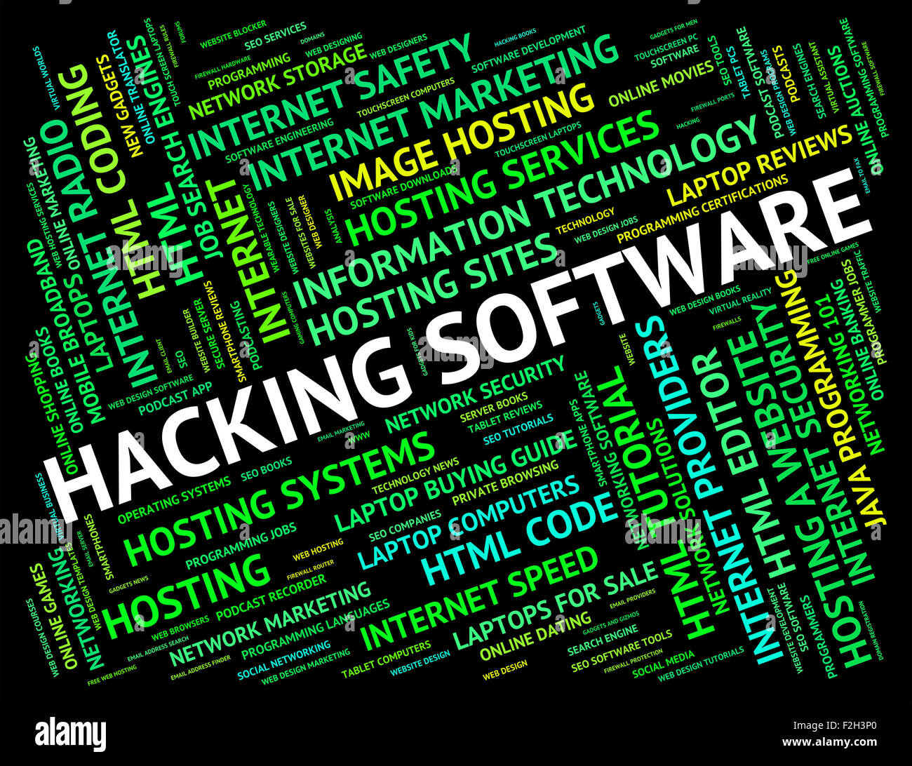 Hacking Software Meaning Unauthorized Cyber And Softwares Stock Photo - Alamy