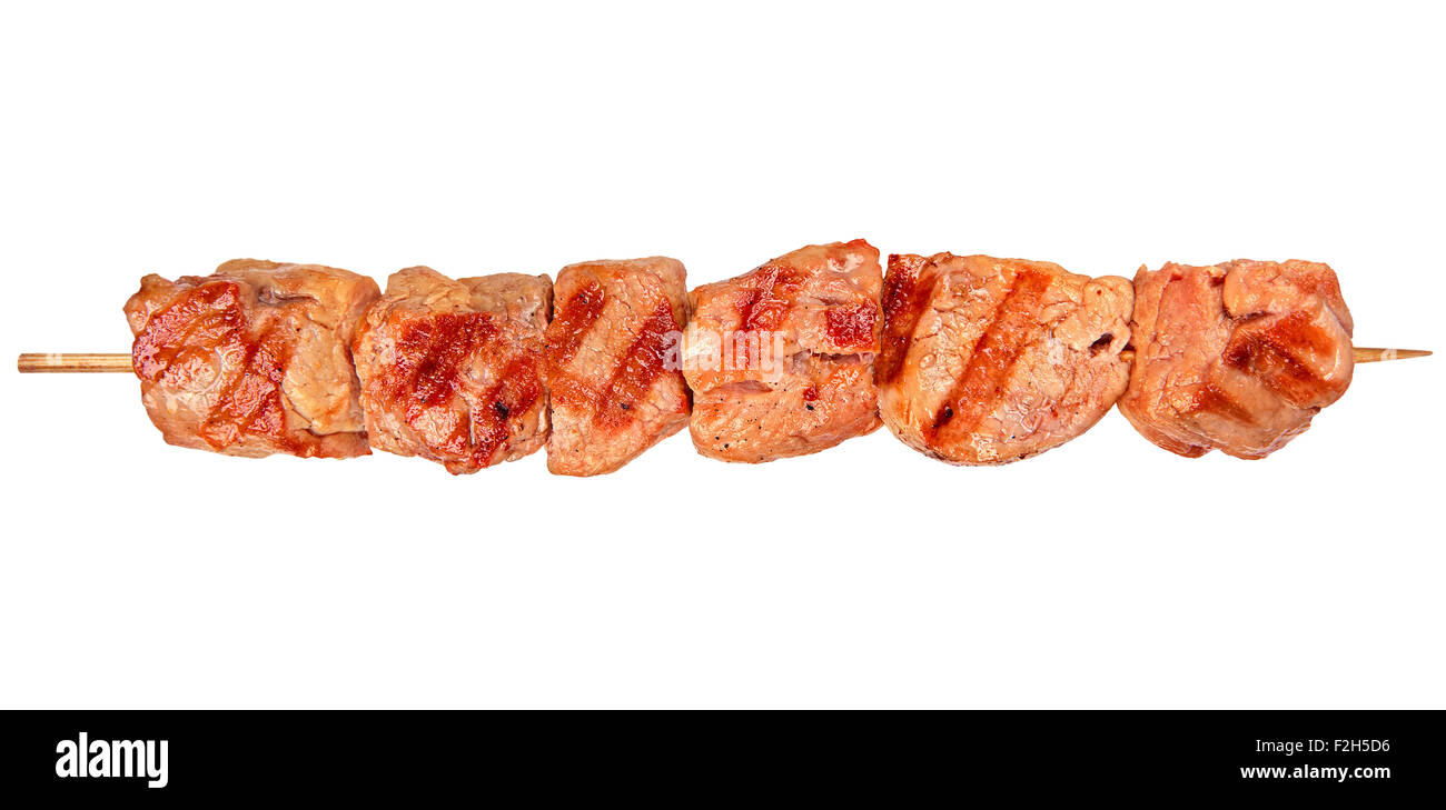 Skewered and Grilled Meat, Kebab Stock Photo - Image of banana, buffet:  67933470