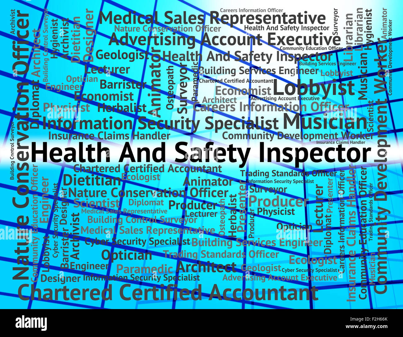 Job Word Showing Safety First And Auditor Stock Photo Alamy