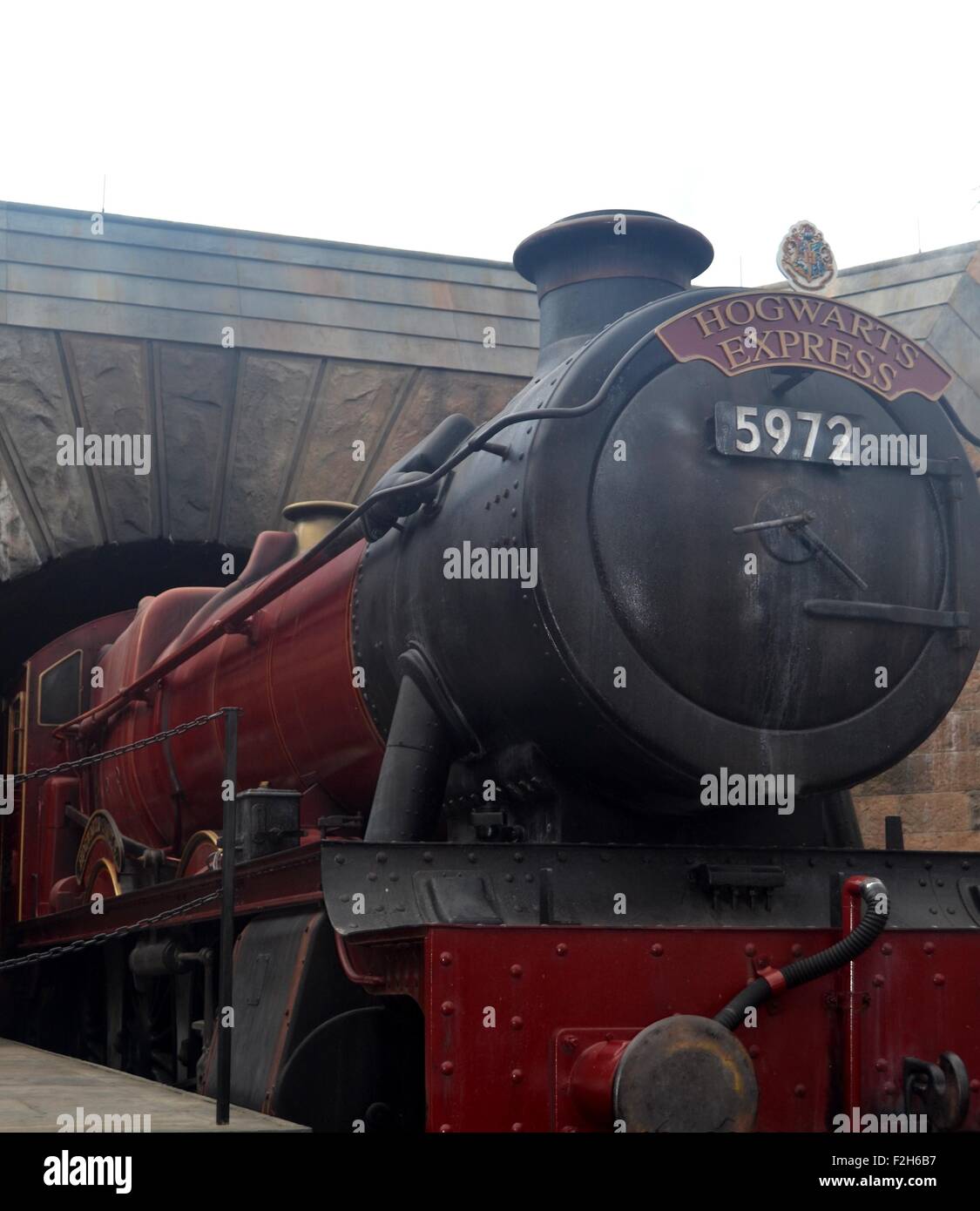 Hogwarts Express Train at Harry Potter World, Universal Studios, Orlando, Florida, USA Stock