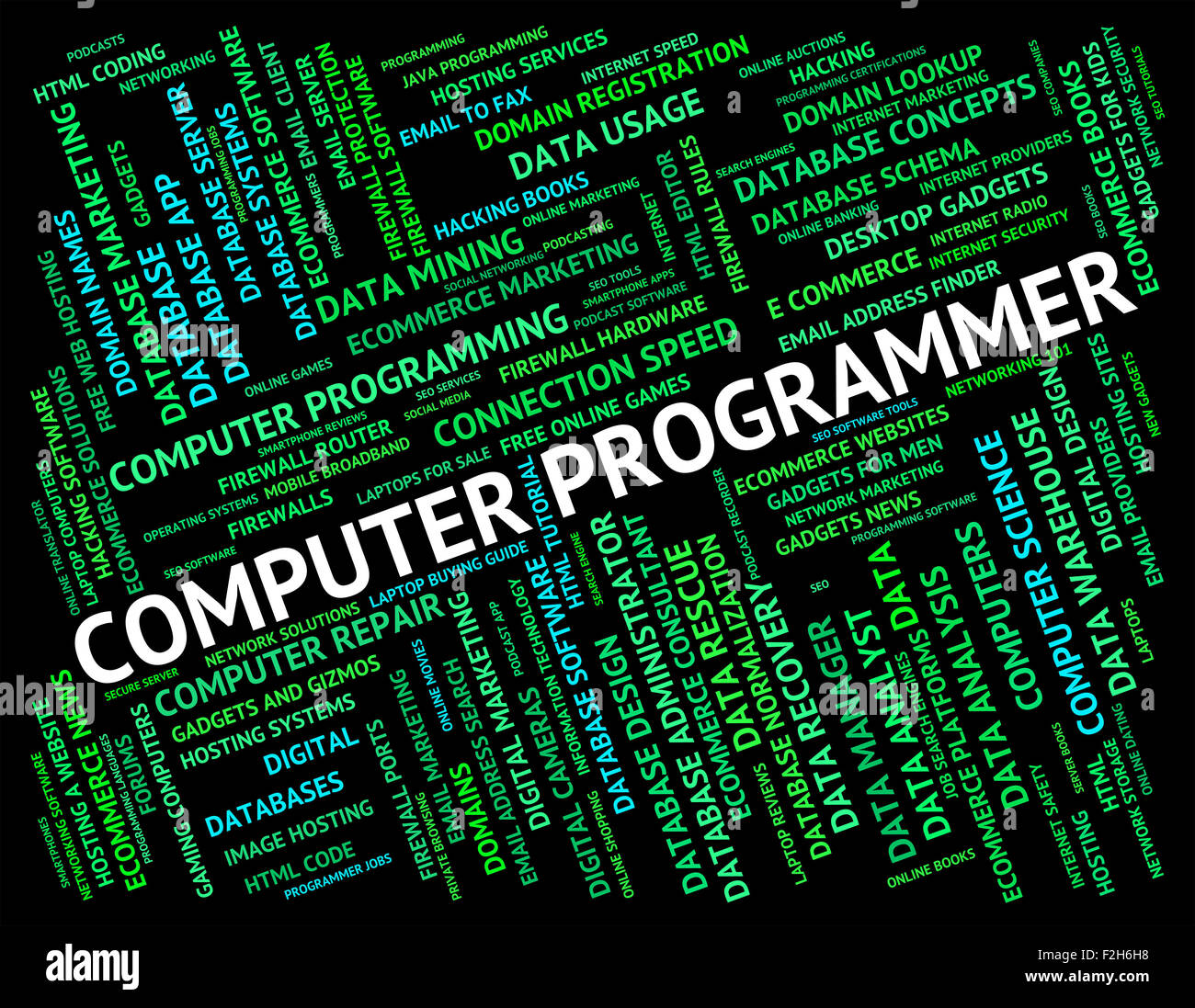 Computer Programmer Showing Software Engineer And Programming Stock ...