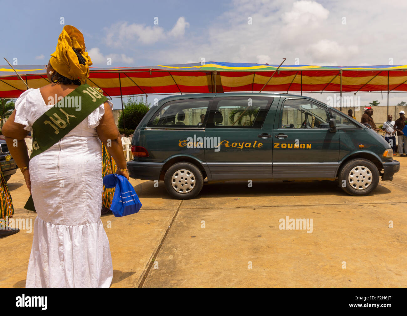 Benin, West Africa, Porto-Novo, king zounon car Stock Photo