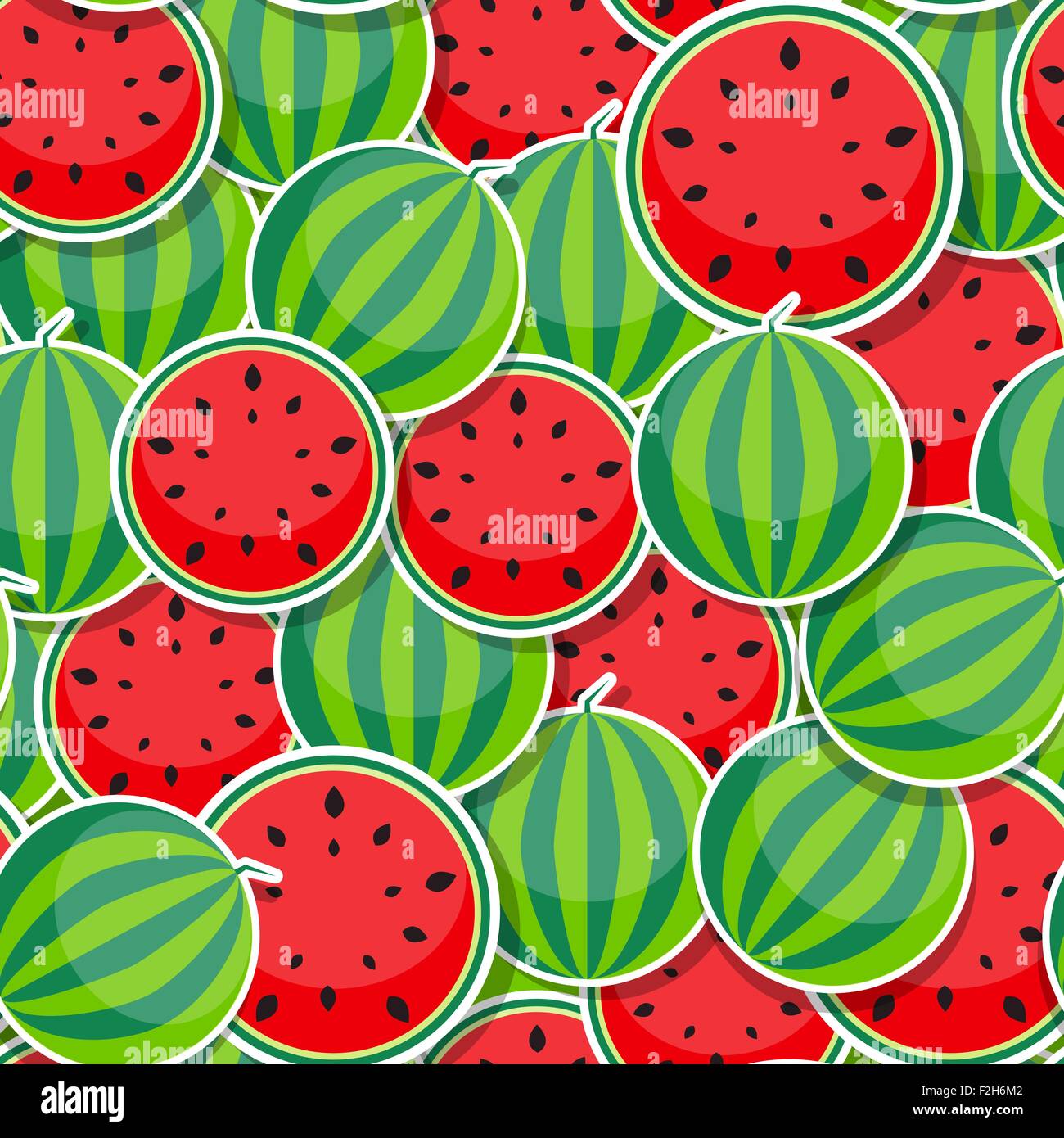 Seamless Pattern Background from Watermelon. Vector Illustration Stock ...