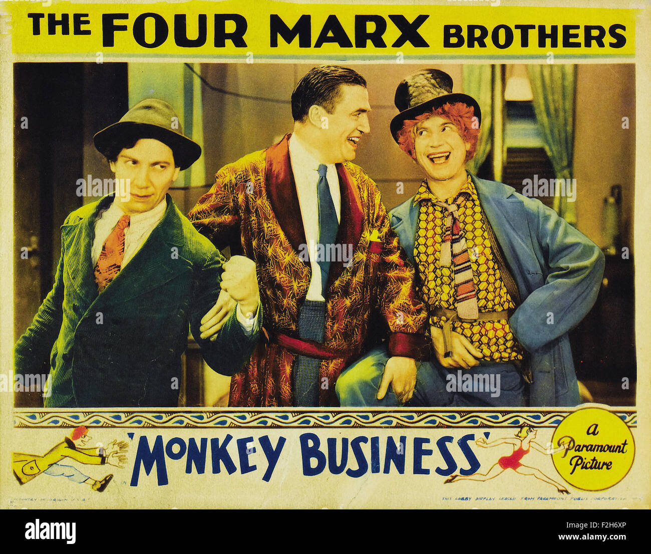 Monkey Business (1931) 04 - Movie Poster Stock Photo
