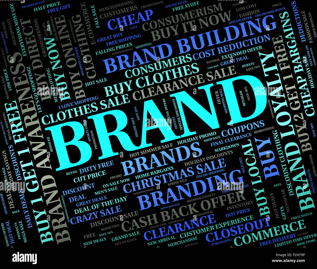 Brand Word Meaning Company Identity And Logo Stock Photo Alamy