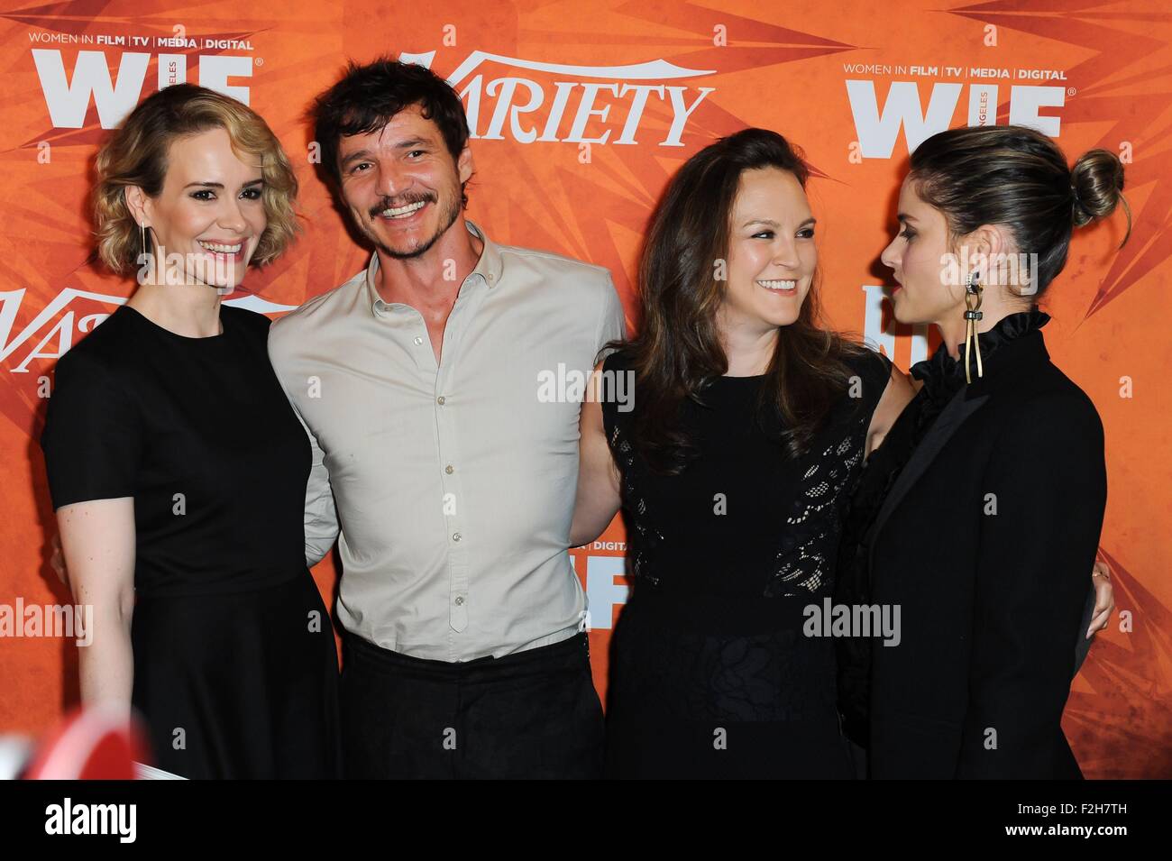 Los Angeles Ca Usa 18th Sep 2015 Sarah Paulson Pedro Pascal Guest Amanda Peet At Arrivals For Variety And Women In Film Annual Pre Emmy Celebration Gracias Madre In West Hollywood Los Angeles