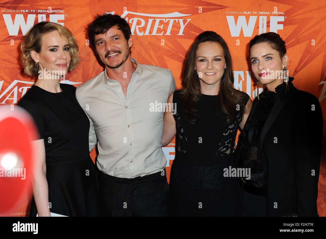 Los Angeles Ca Usa 18th Sep 2015 Sarah Paulson Pedro Pascal Guest Amanda Peet At Arrivals For Variety And Women In Film Annual Pre Emmy Celebration Gracias Madre In West Hollywood Los Angeles