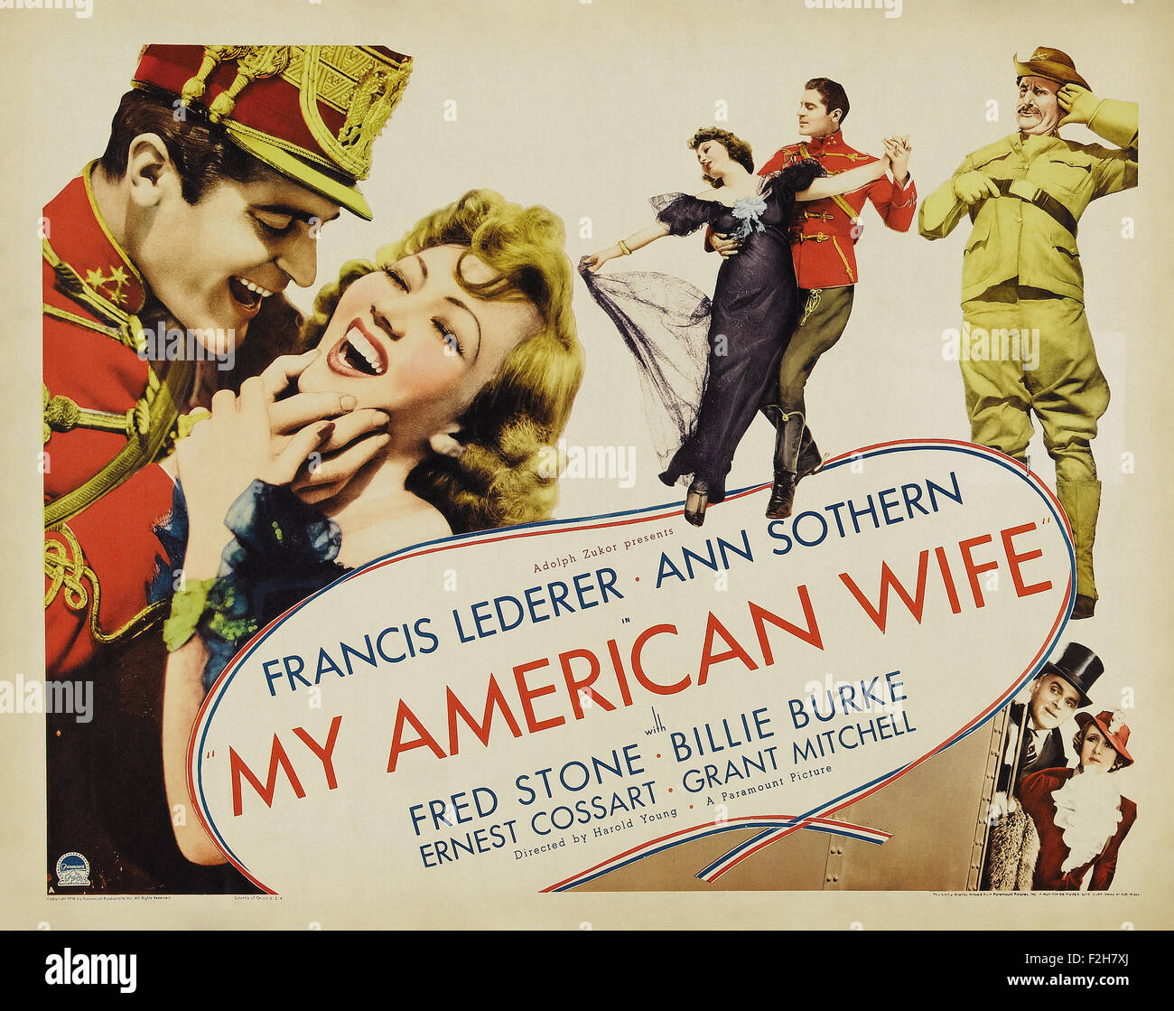 My American Wife 01 - Movie Poster Stock Photo