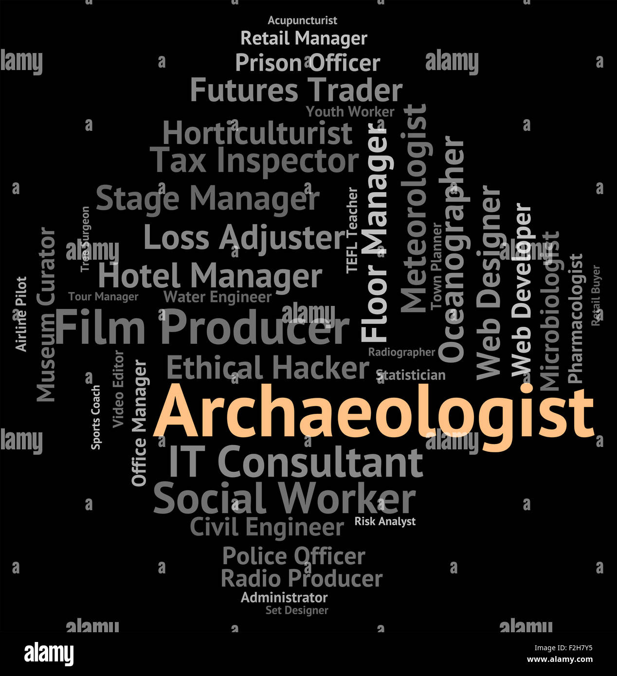 Archaeologist Job Indicating Jobs Career And Recruitment Stock Photo