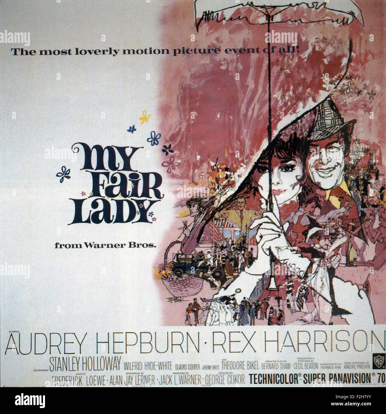 My Fair Lady My Fair Lady Prof. Higgins (Rex Harrison, 3.vl), Eliza  Doolitle (Audrey Hepburn,r) *** Local Caption *** 1964 Stock Photo - Alamy