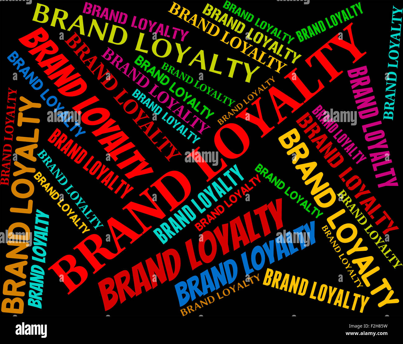 Brand Loyalty Showing Company Identity And Logos Stock Photo