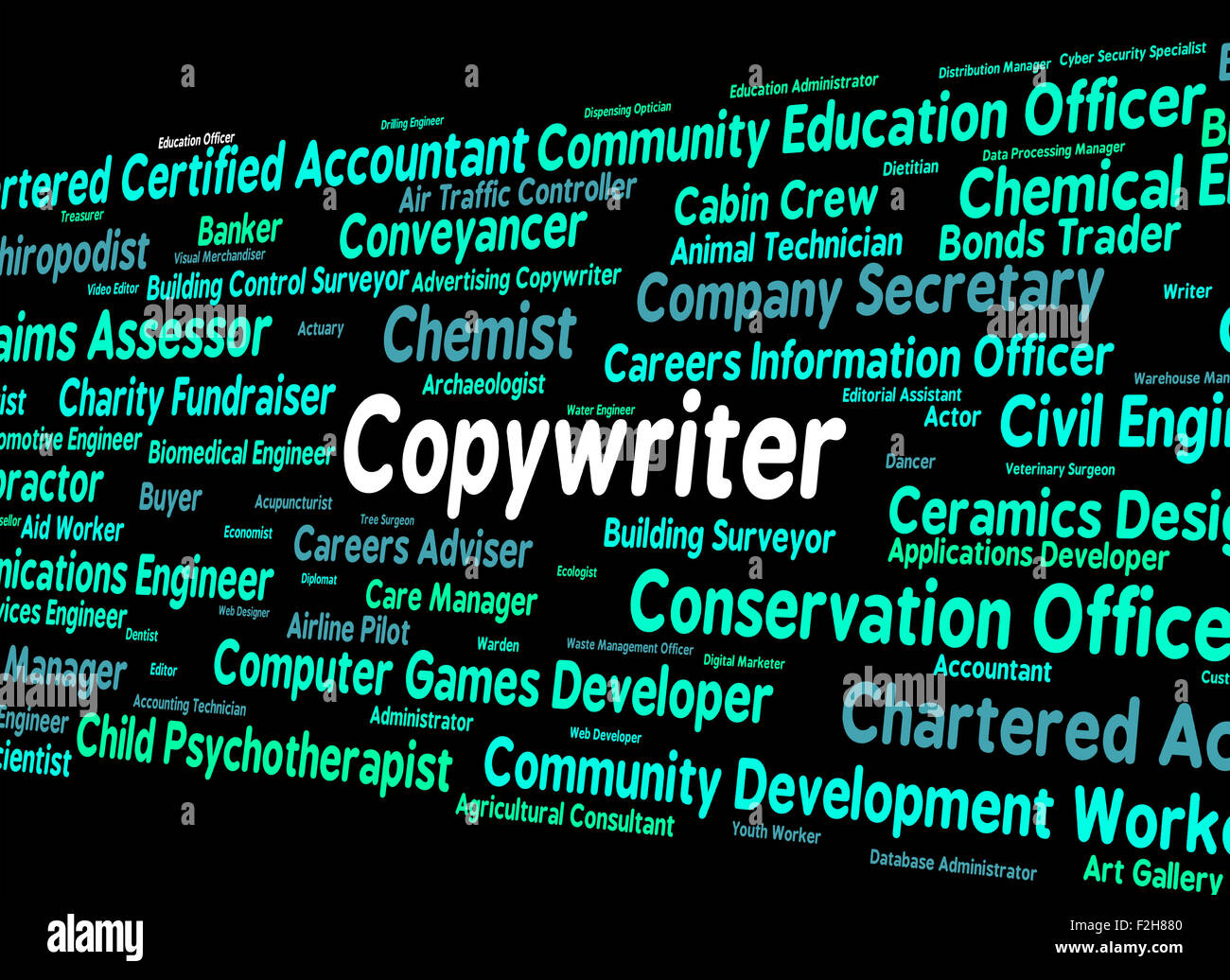 Copywriter Job Showing Adverts Employee And Word Stock Photo
